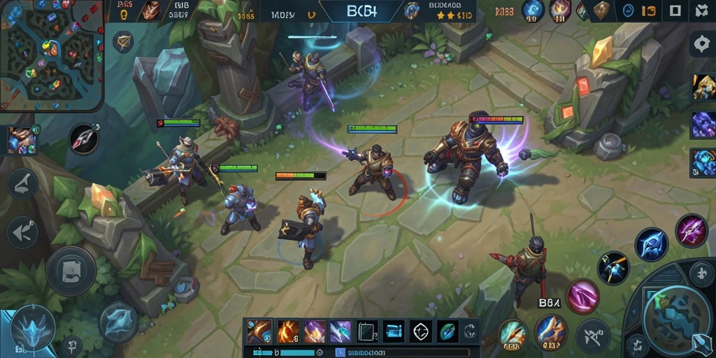 Tampilan menarik dari gameplay intens di BBCA4D, siap untuk bertempur.