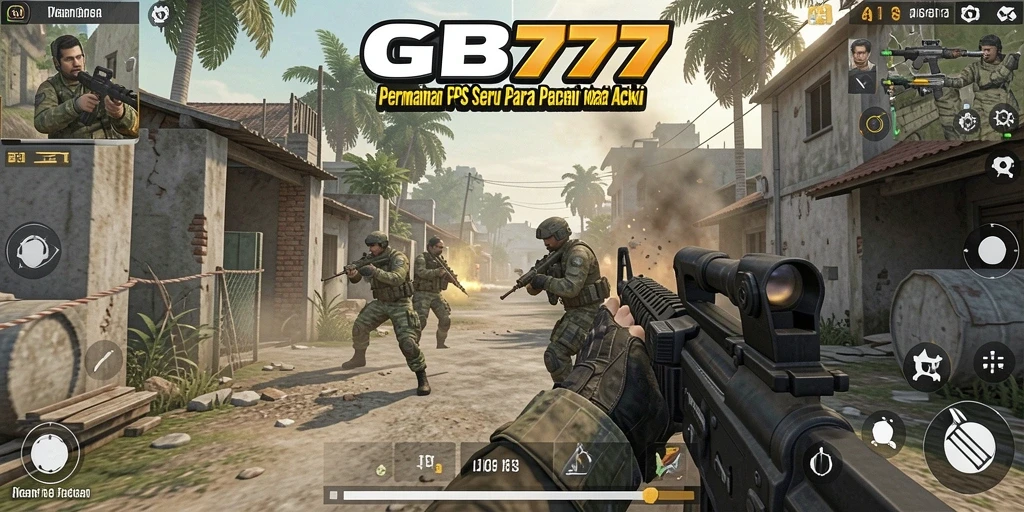 Screenshot gameplay GB777 menampilkan aksi pertempuran yang intens dan grafis memukau.