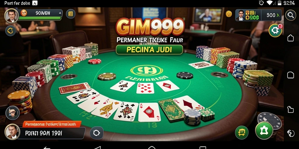 Tangkapan layar GIM999 menunjukkan pengalaman bermain Poker yang mendebarkan.