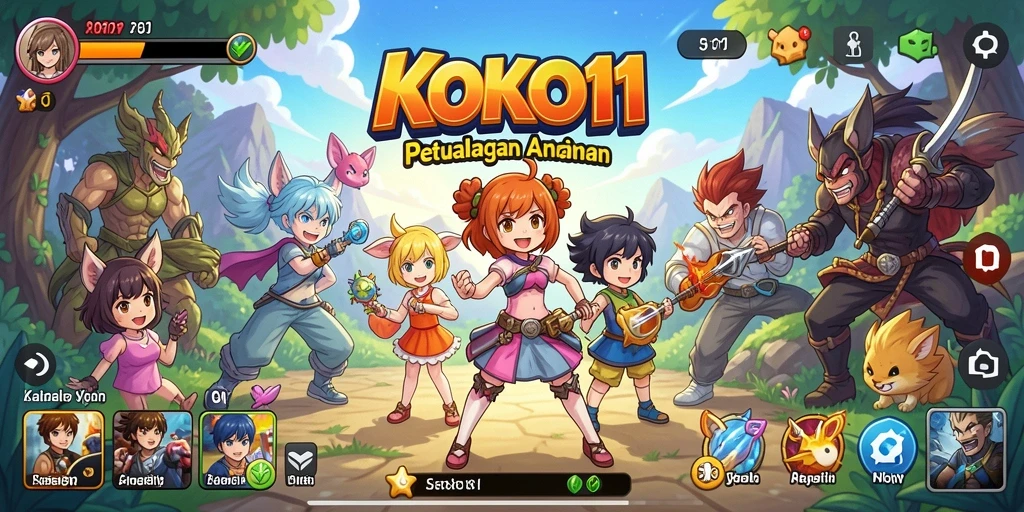 Tampilan menarik dari gameplay KOKO11 yang penuh aksi.