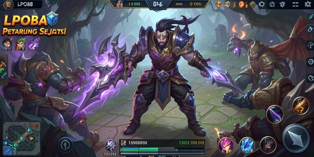 Tampilan gameplay seru di LPO88 dengan pertempuran tim yang intens.