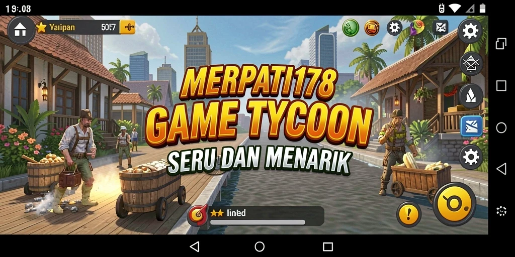 Screenshot utama MERPATI178 menampilkan gameplay Tycoon yang seru dan menantang.