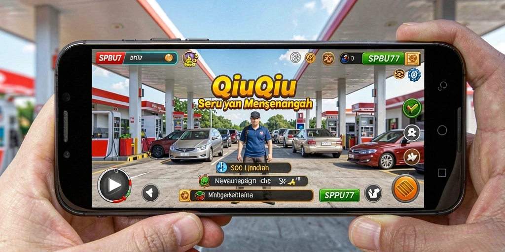 Gameplay SPBU77 yang seru dan menantang dalam permainan QiuQiu.