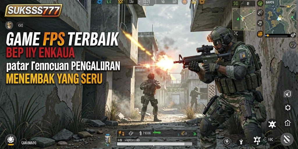 Screenshot gameplay SUKSES777 dengan aksi tembak-menembak yang intens.